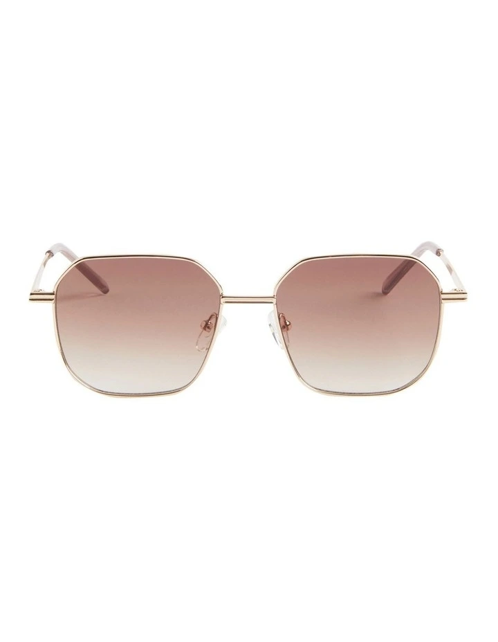 Bridget Metal Sunglasses in Gold