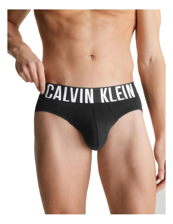 Intense Power Cotton Briefs 3 Pack in Black
