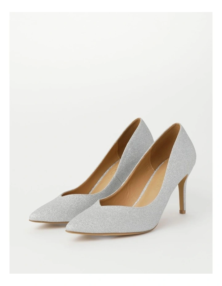 Alexa Silver Heeled Shoes