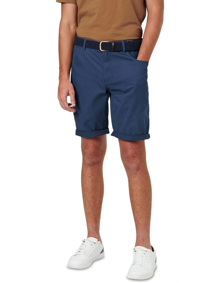 5 Pocket Walk Short in Denim