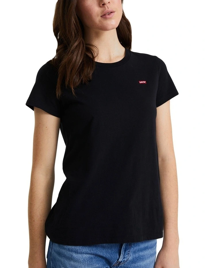 Perfect Crew Neck Tee in Black