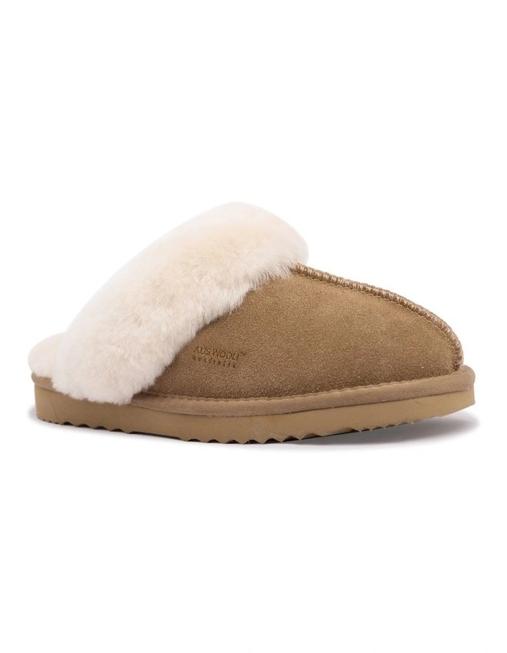 Sheepskin Wool Sydney Slippers in Tan
