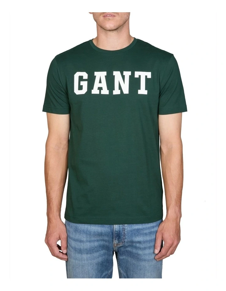 Logo T-shirt in Tartan Green