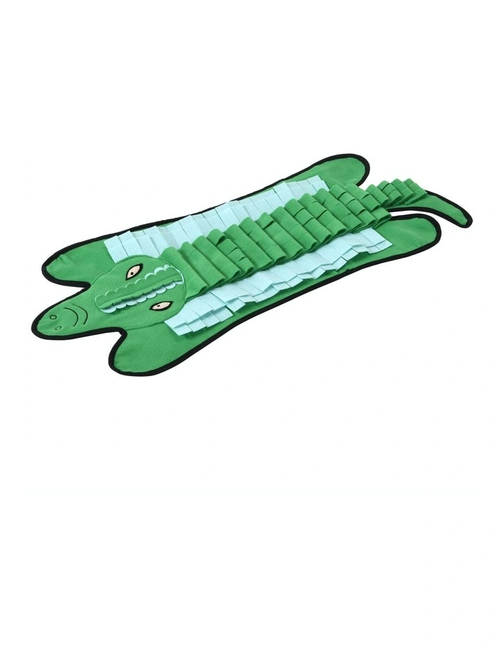 Africana Crocodile Snuffle Mat 33.5x82cm in Green