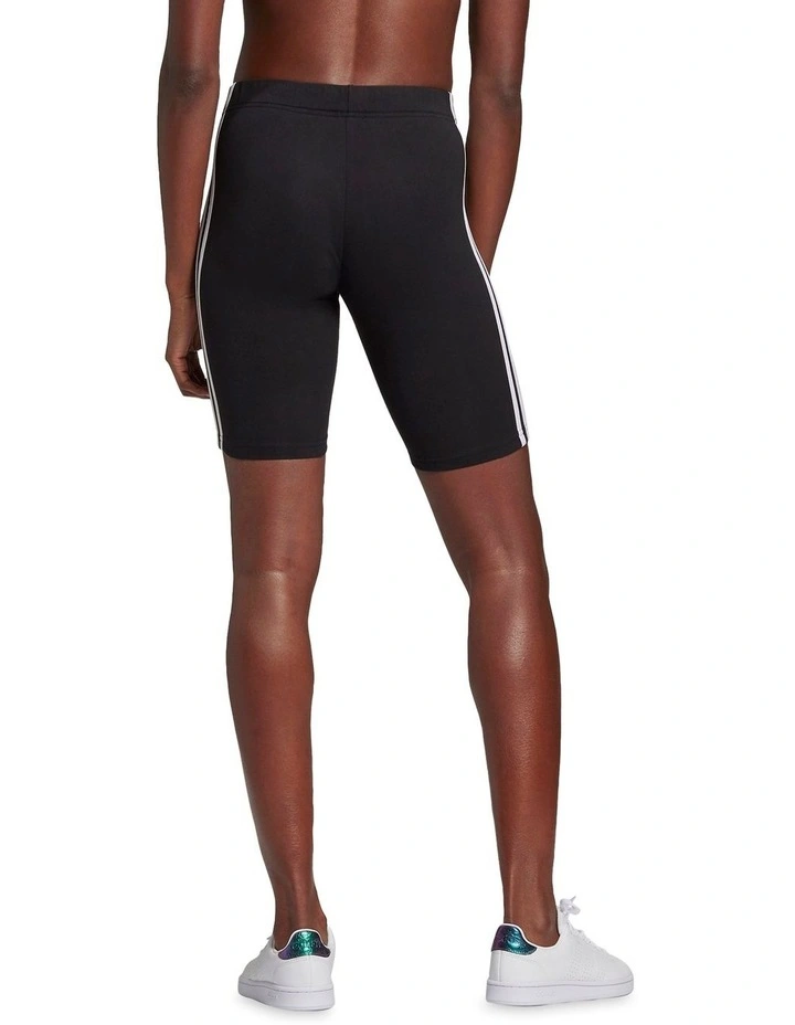3 Stripe Bike Short Black/White