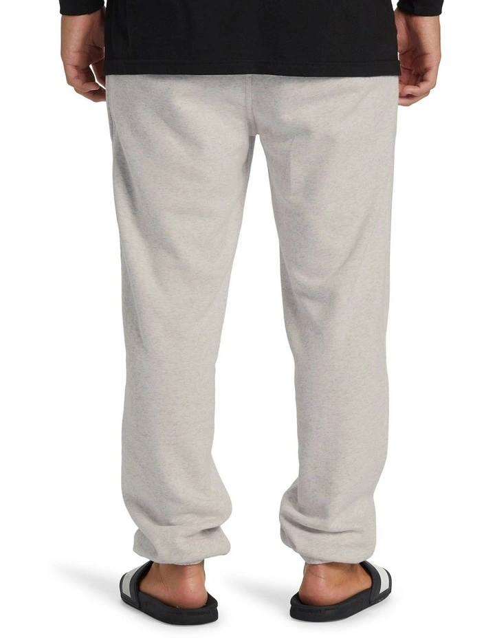 Salt Water Elasticated Waist Trousers in White Marble Heather