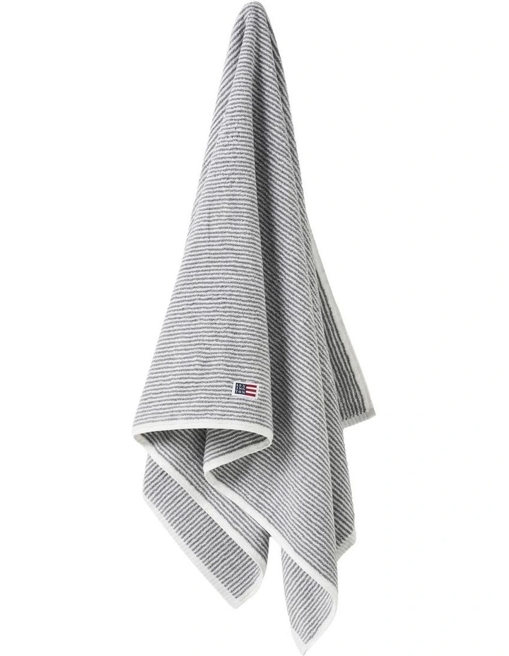 Icon Original Striped Towel Range in Grey