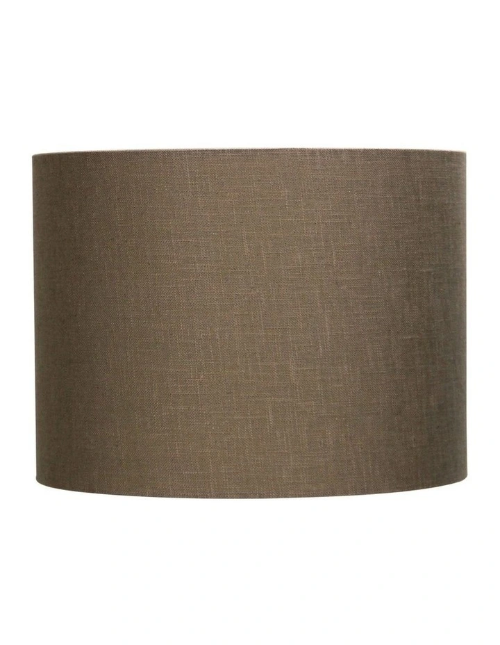 Lamp Drum Shade Coffee 30cm Burlap