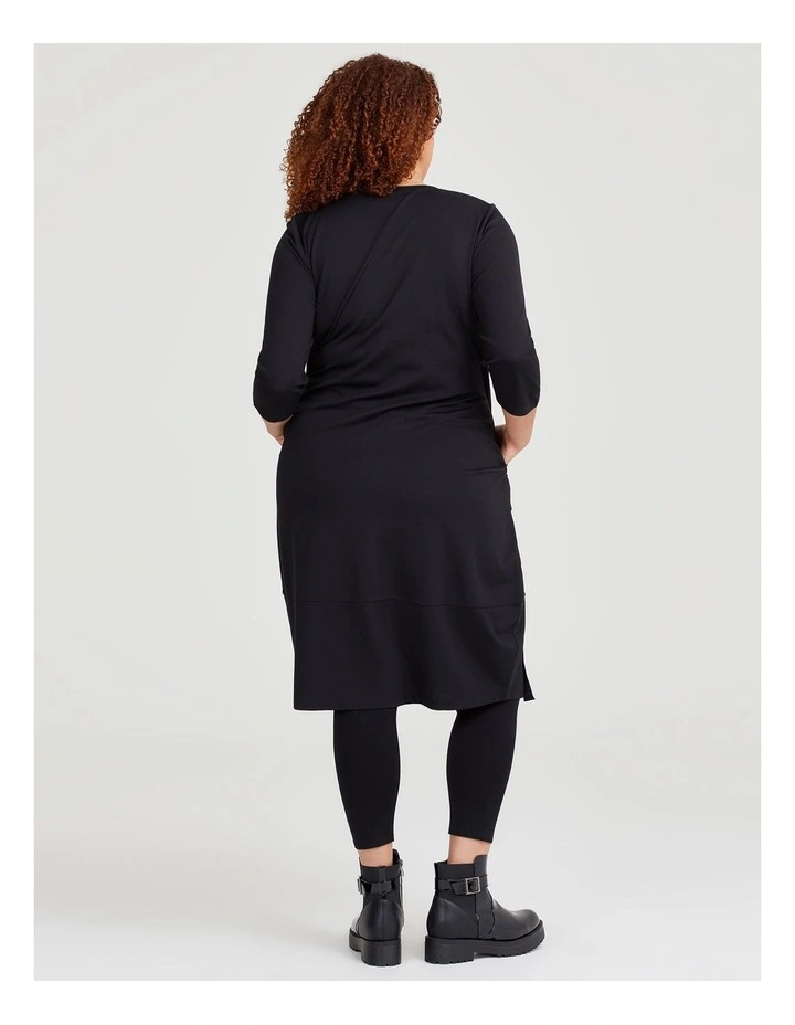 Ponte Nora Dress in Black