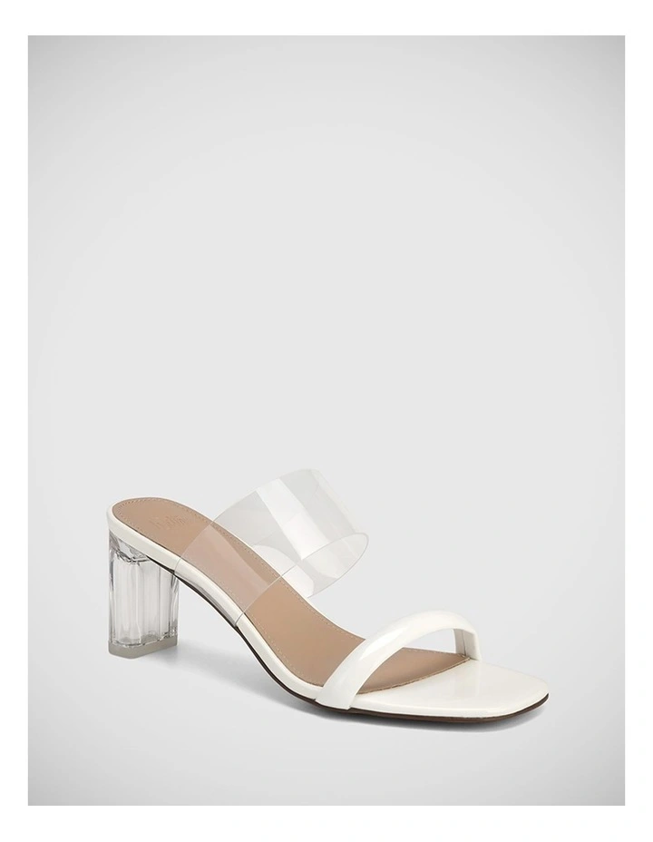 Ocean Patent Leather Sandal in White