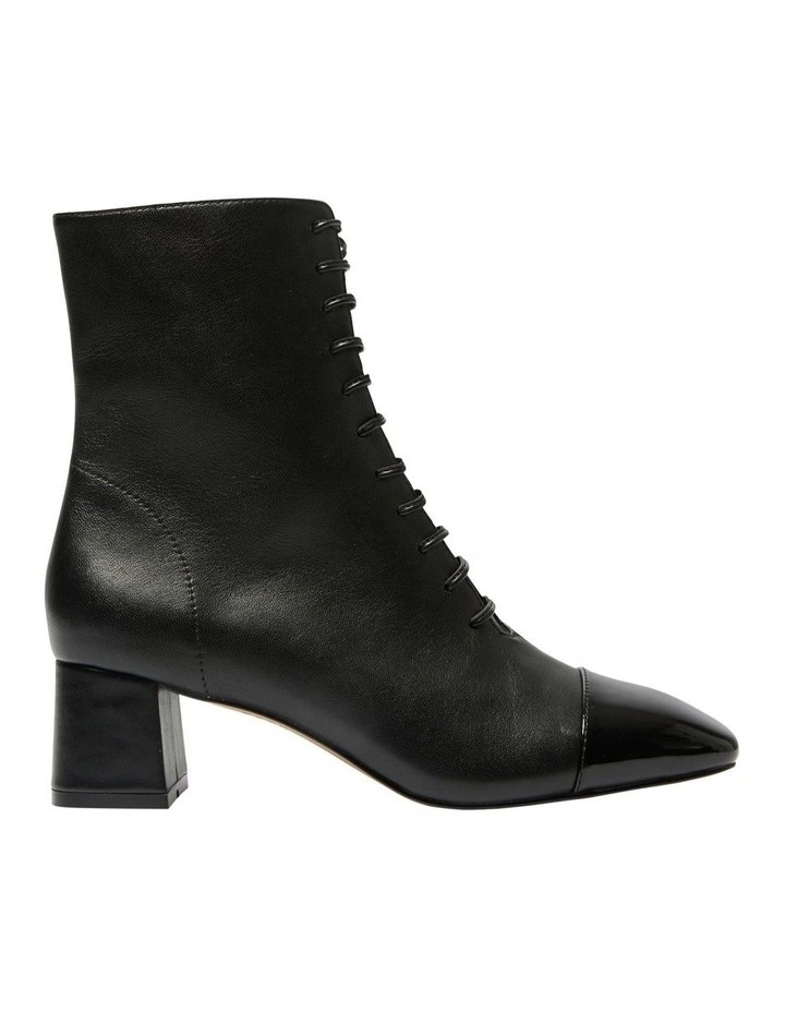 Talent Boots in Black Patent/Leather