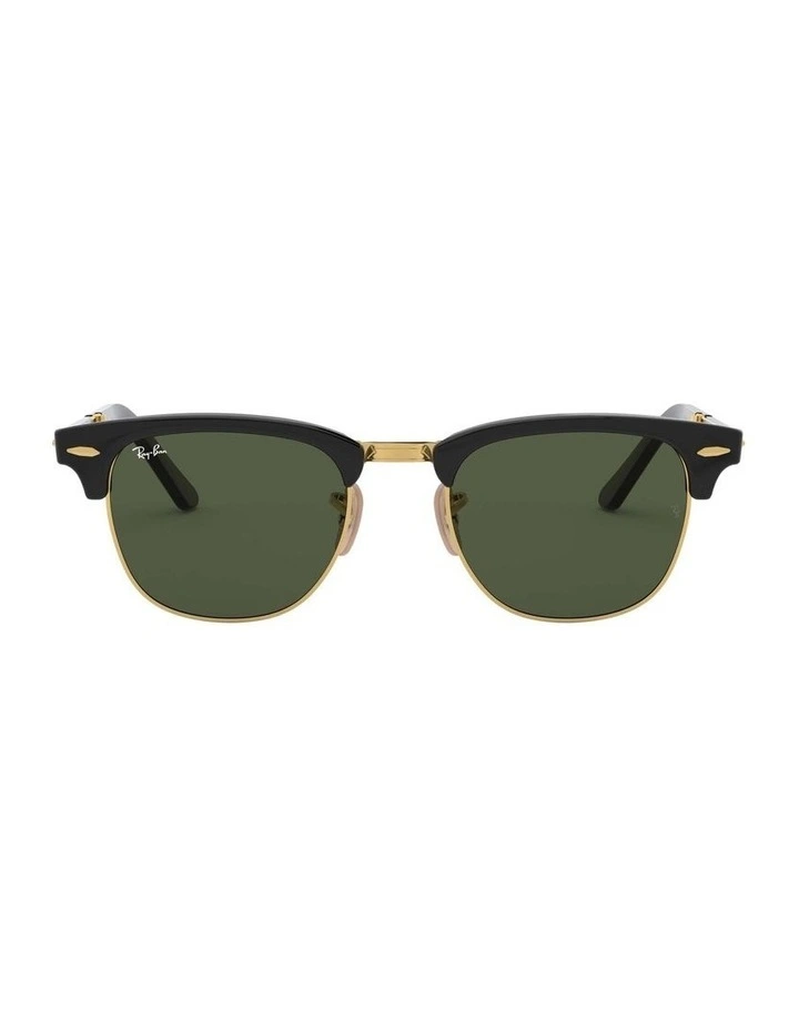 Clubmaster Folding Black RB2176 Sunglasses