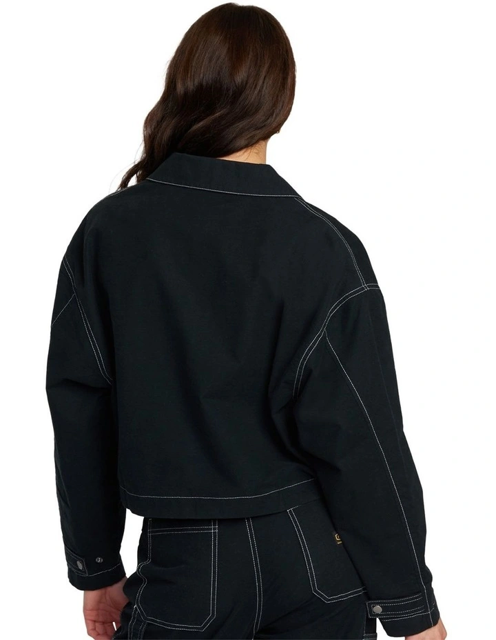 Spring Shift Shacket in Black