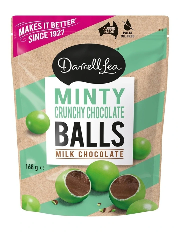 Minty Crunchy Milk Chocolate Balls 168g