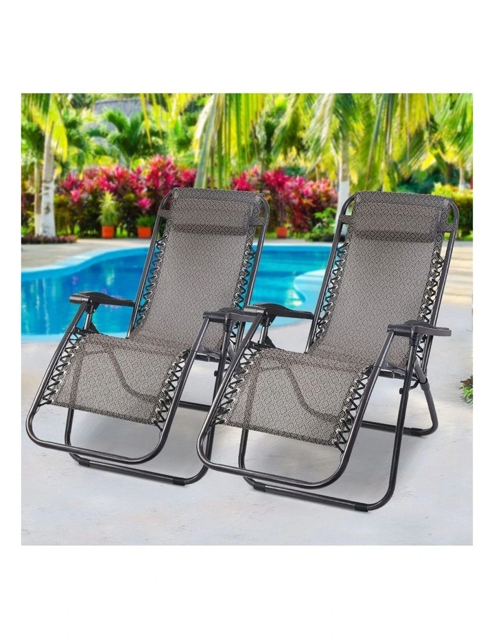Zero Gravity 2 Piece Reclining Outdoor Chairs