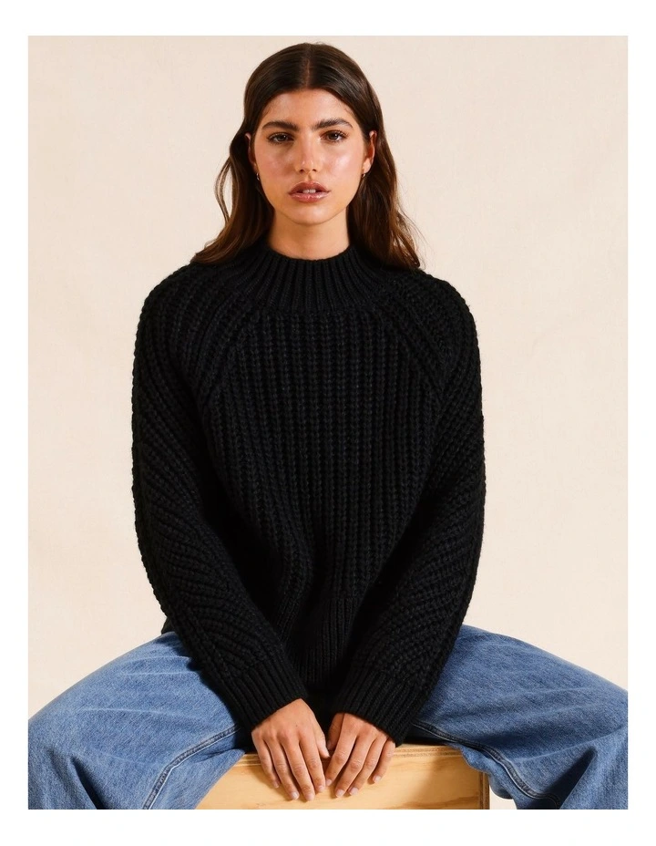 Chunky Jumper in Black