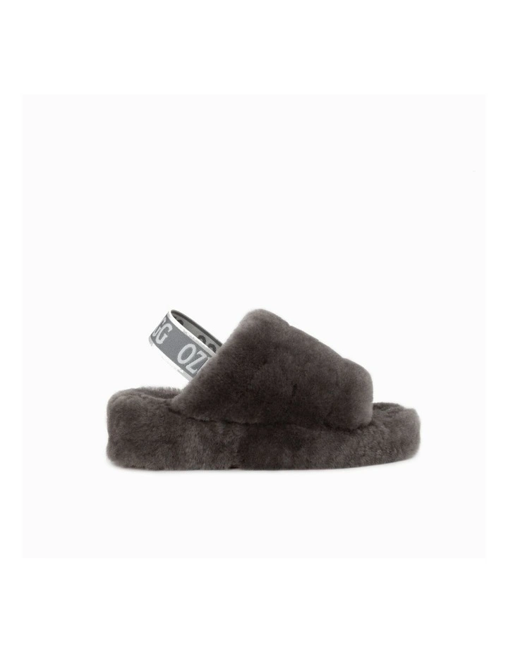 Brooklyn Fluff Slide in Grey