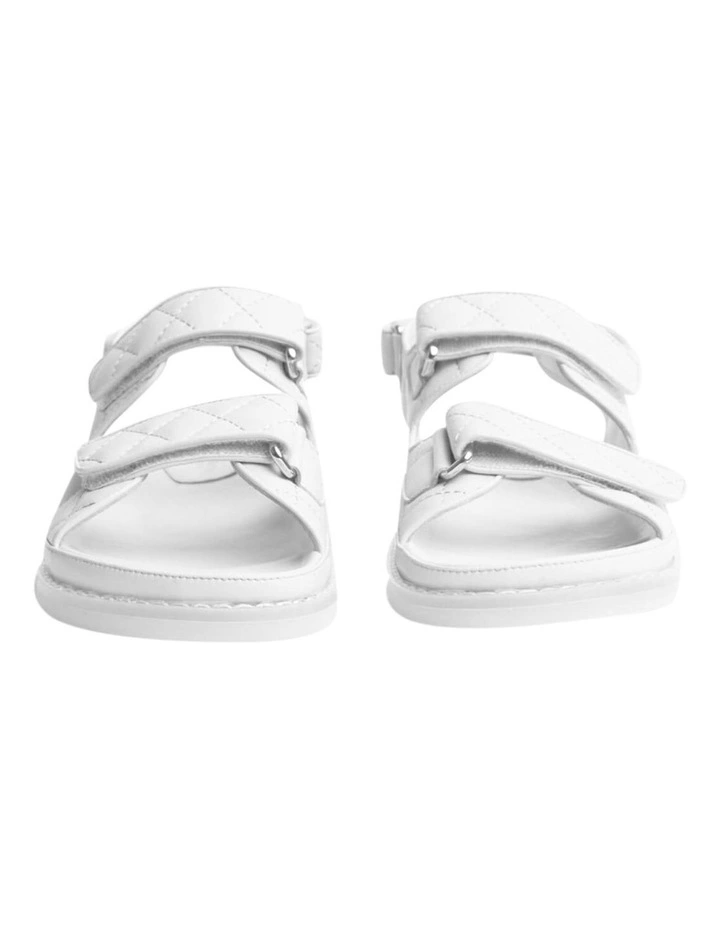 Hiranni White Sheep Nappa Sandals