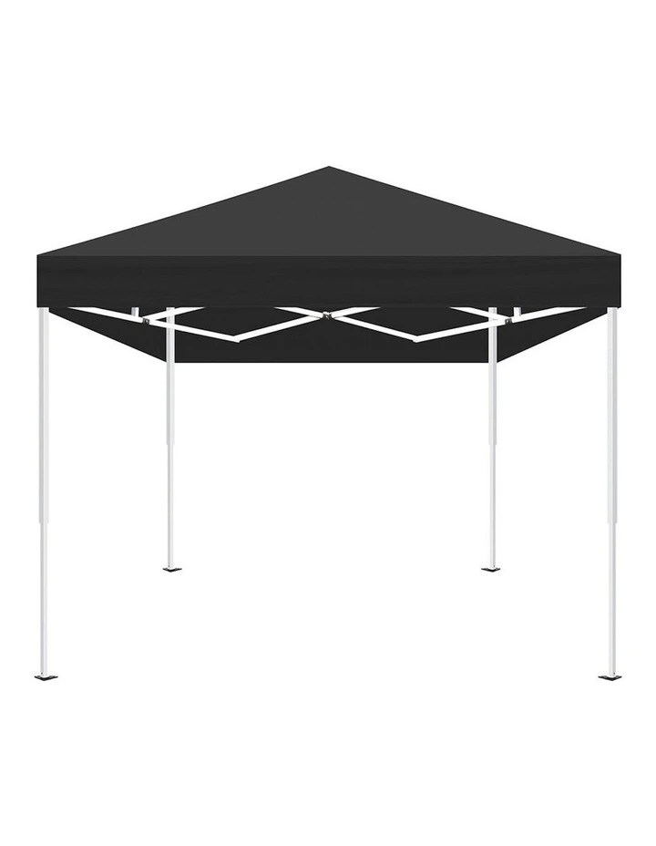 Gazebo Pop Up Marquee Wedding Tent 3x3m in Black