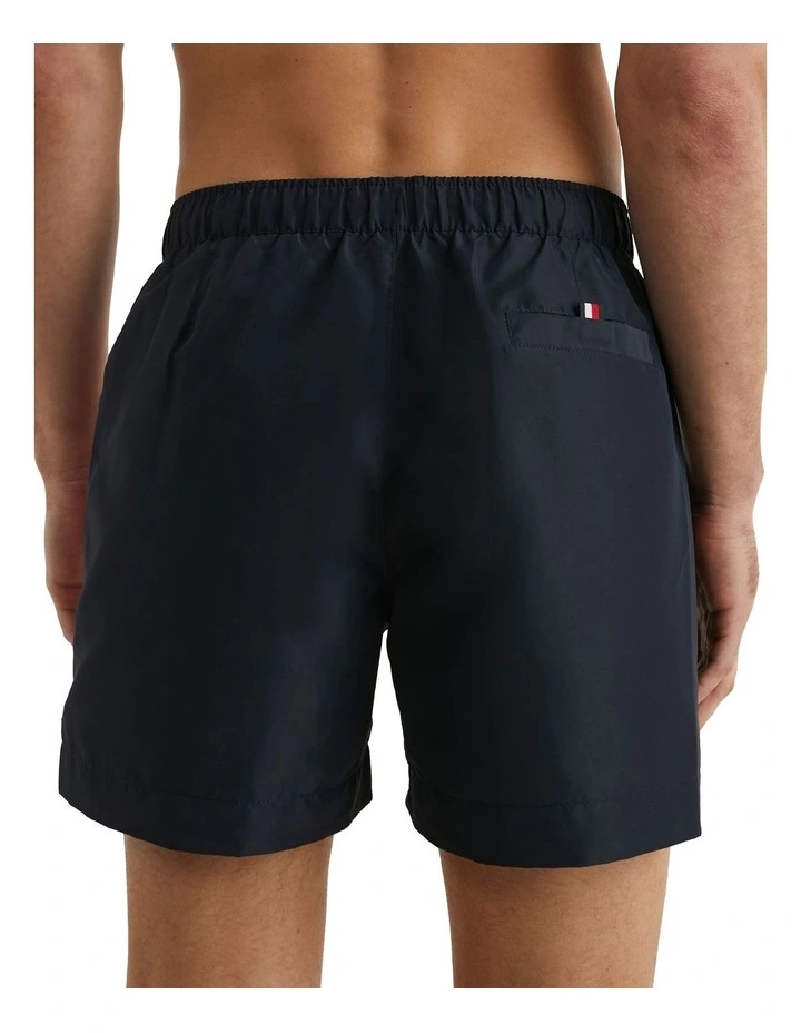 Signature Tape Mid Length Swim Shorts in Blue