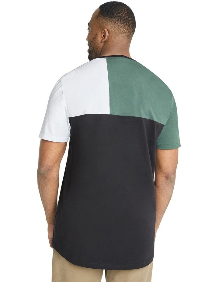 Global Splice Longline Tee in Eden