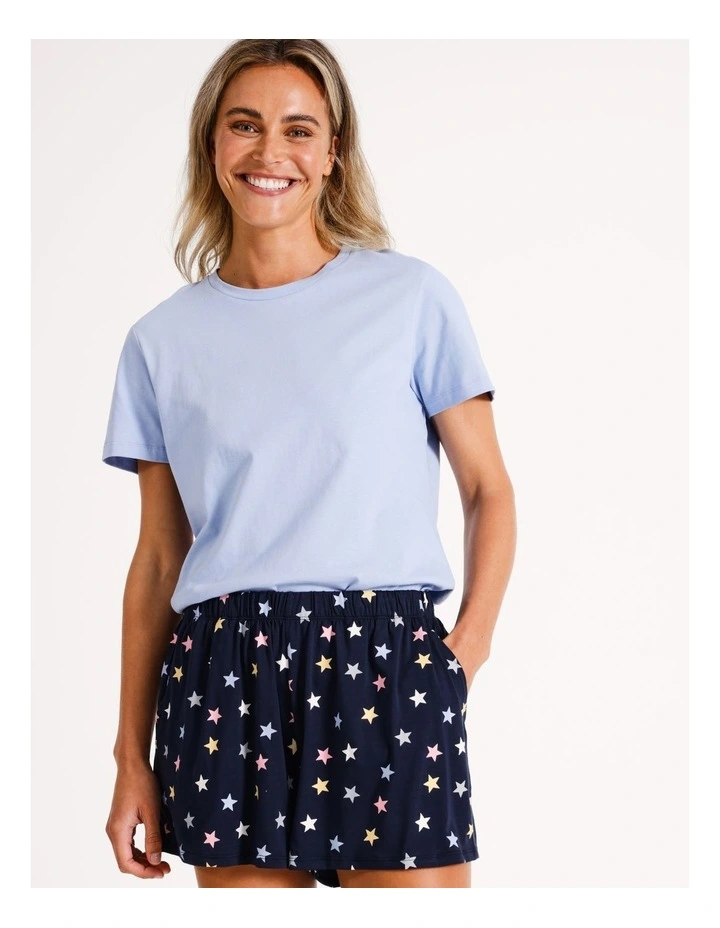 Short in Navy Star