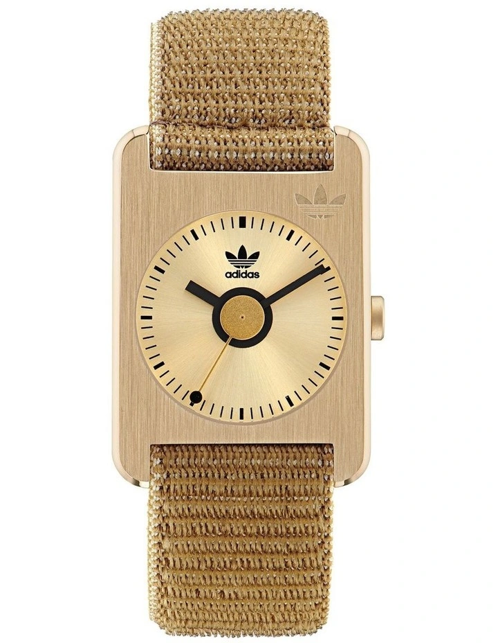 Retro Pop One Fabric Watch in Gold