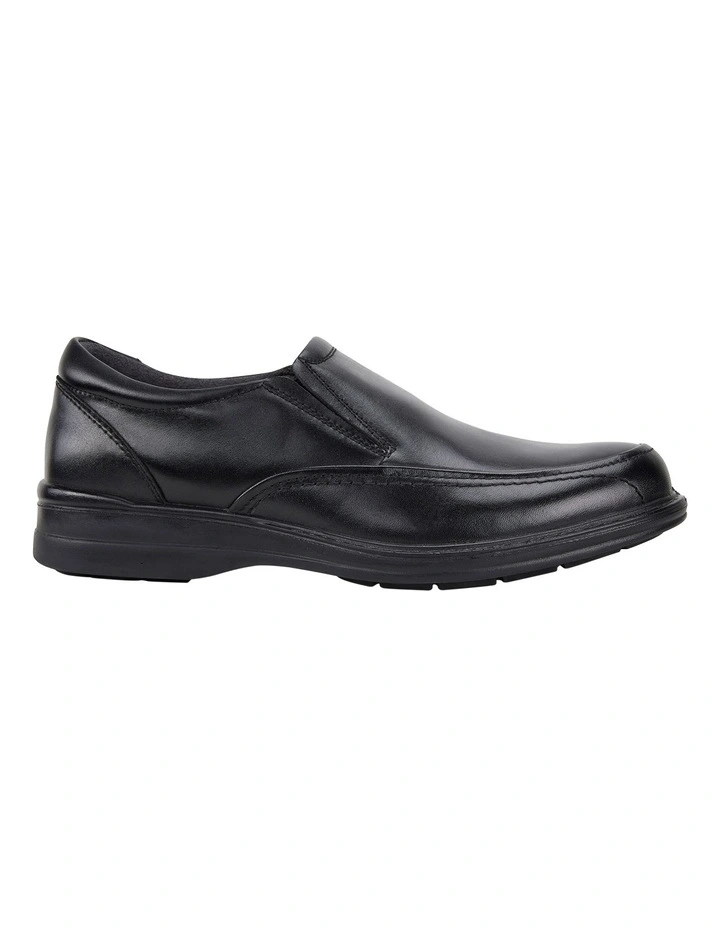 Transit Black Slip On Shoe