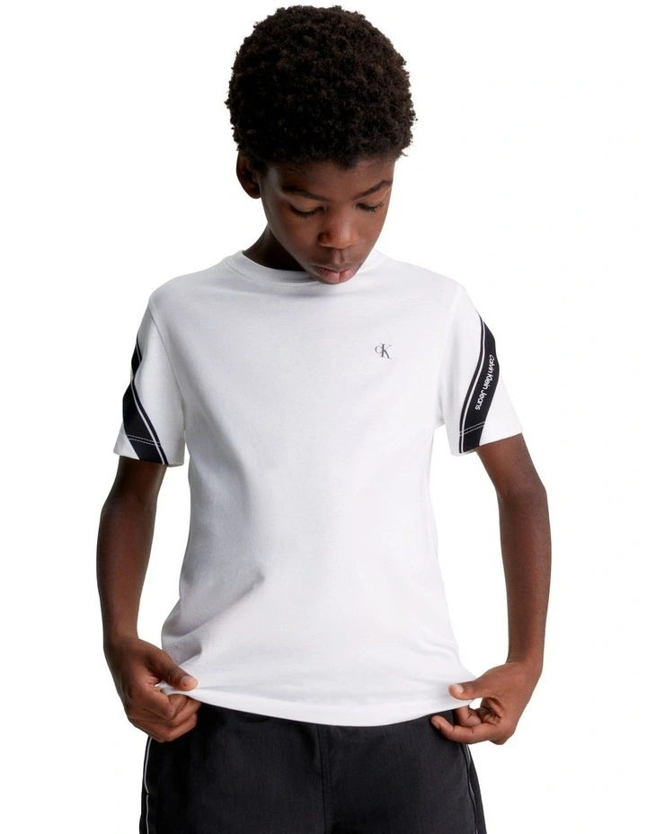 Jersey Tape T-shirt in Bright White