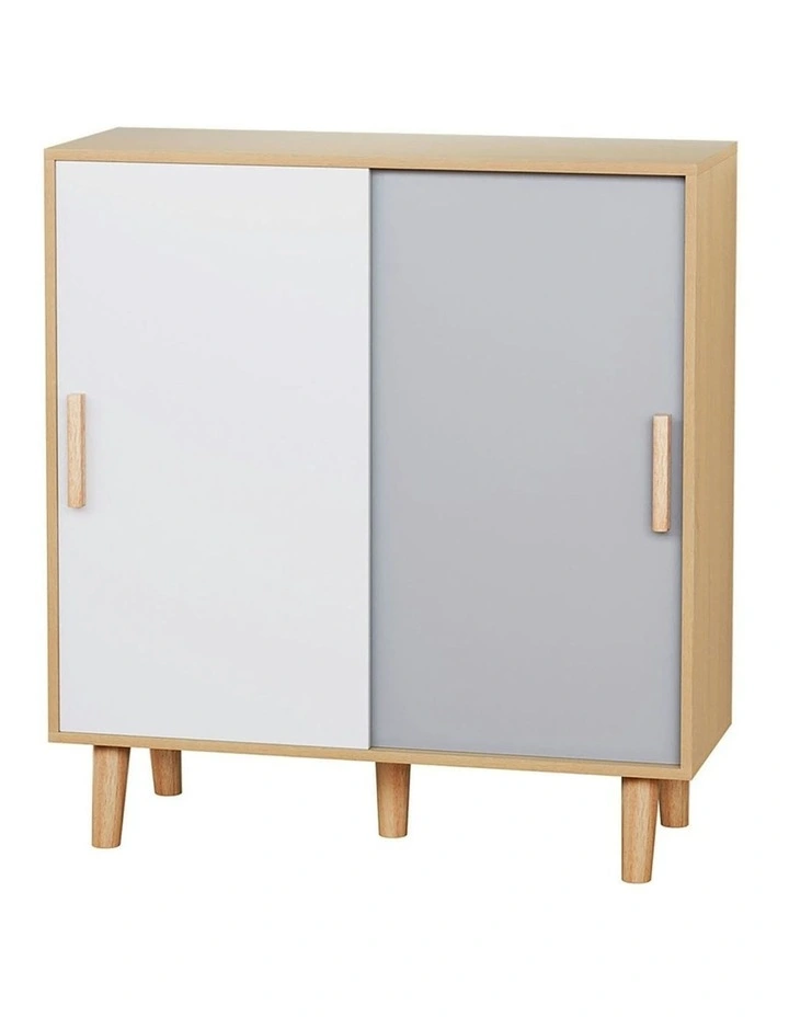 30 Pairs Sliding Doors Shoe Cabinet in Multi