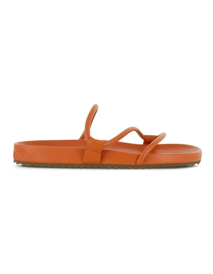 Demi Flat Sandals in Orange