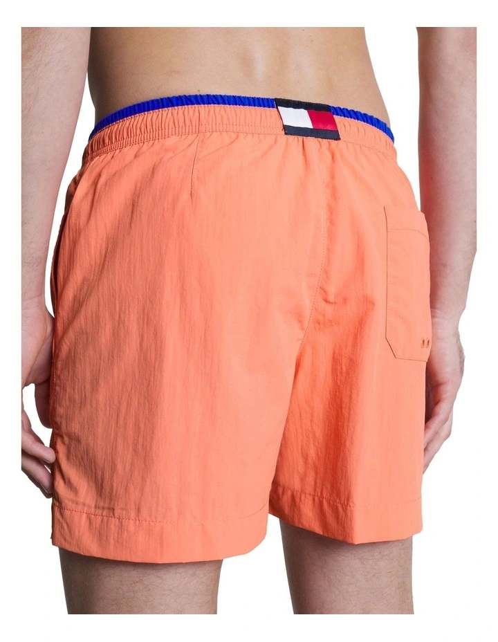 Essentials Medium Swim Short in Peach Dusk