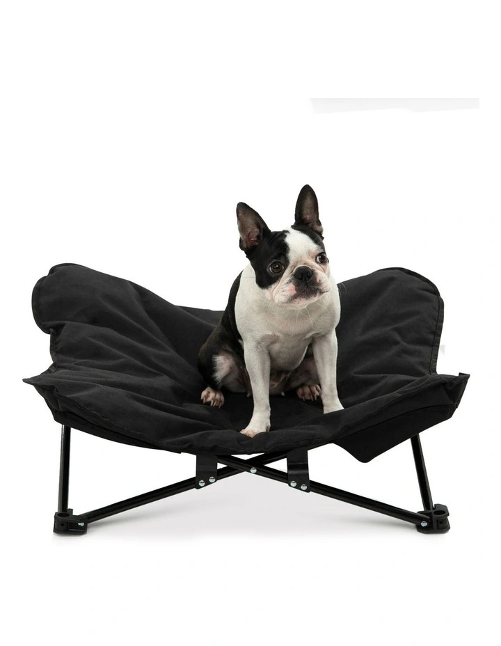Foldable Outdoor Camping Dog Bed in Black