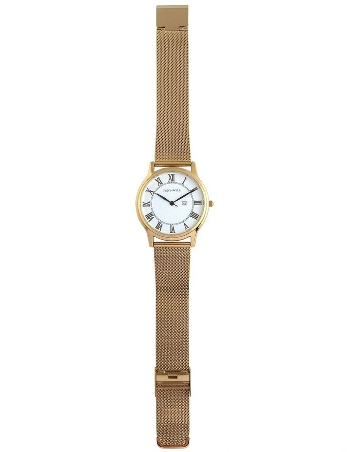 Galaxy Classic Mesh Watch in Gold