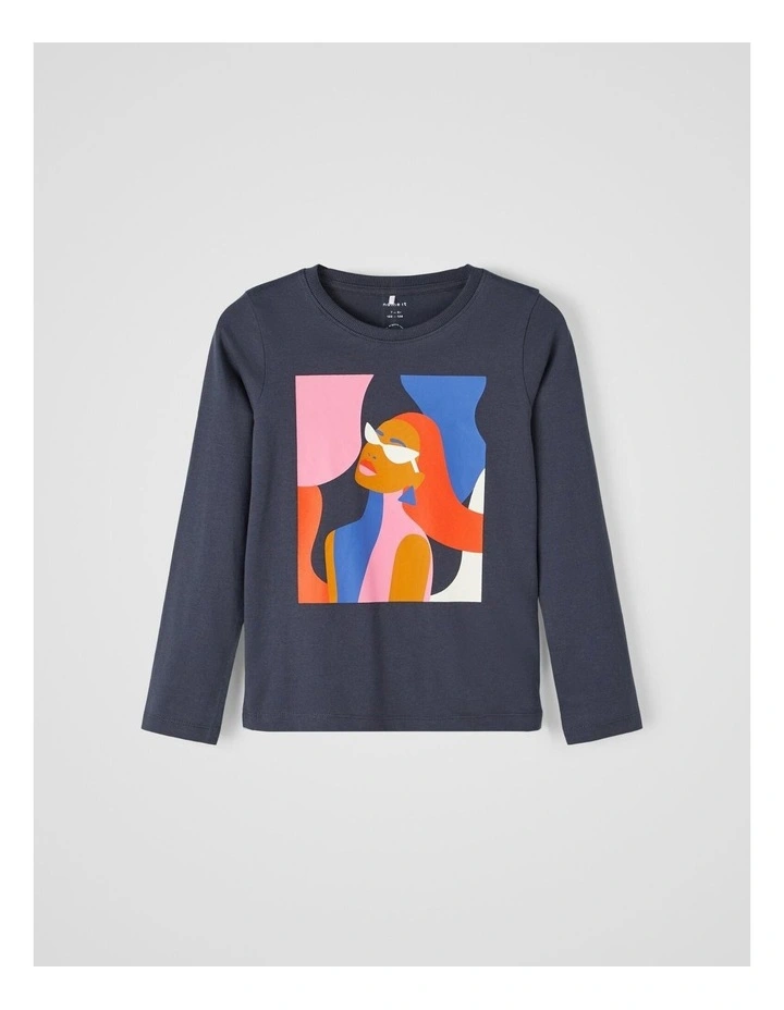 Long Sleeve Top in India Ink
