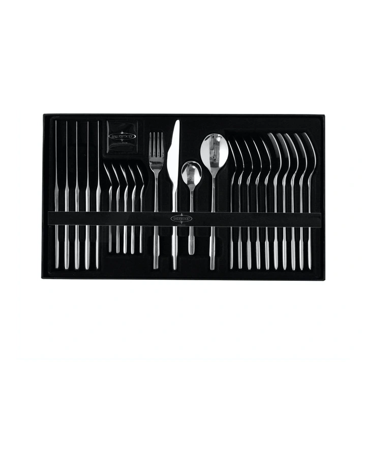 Stainless Steel Cutlery Dinner Set 24 Piece in Silver