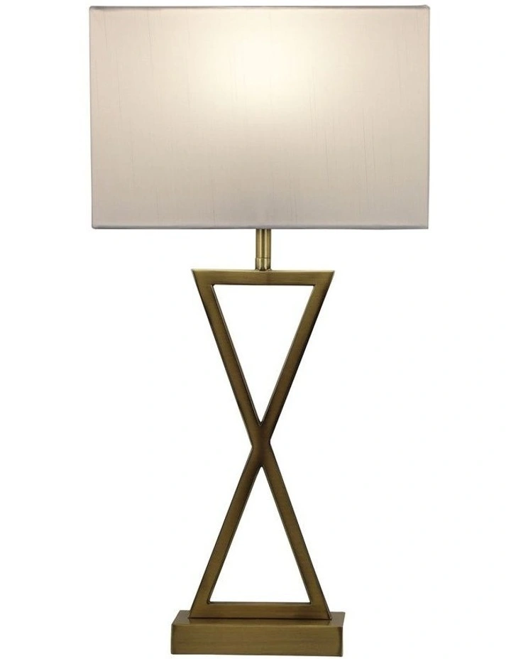 Kizz Stylish Bedside Table Lamp Antique Brass