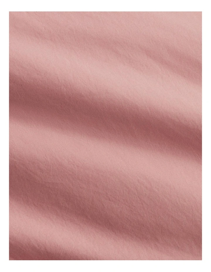 Bayley Washed Percale Quilt Cover Set in Rose