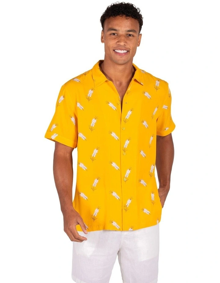 Spring Camper Short Sleeve Shirt in Yellow
