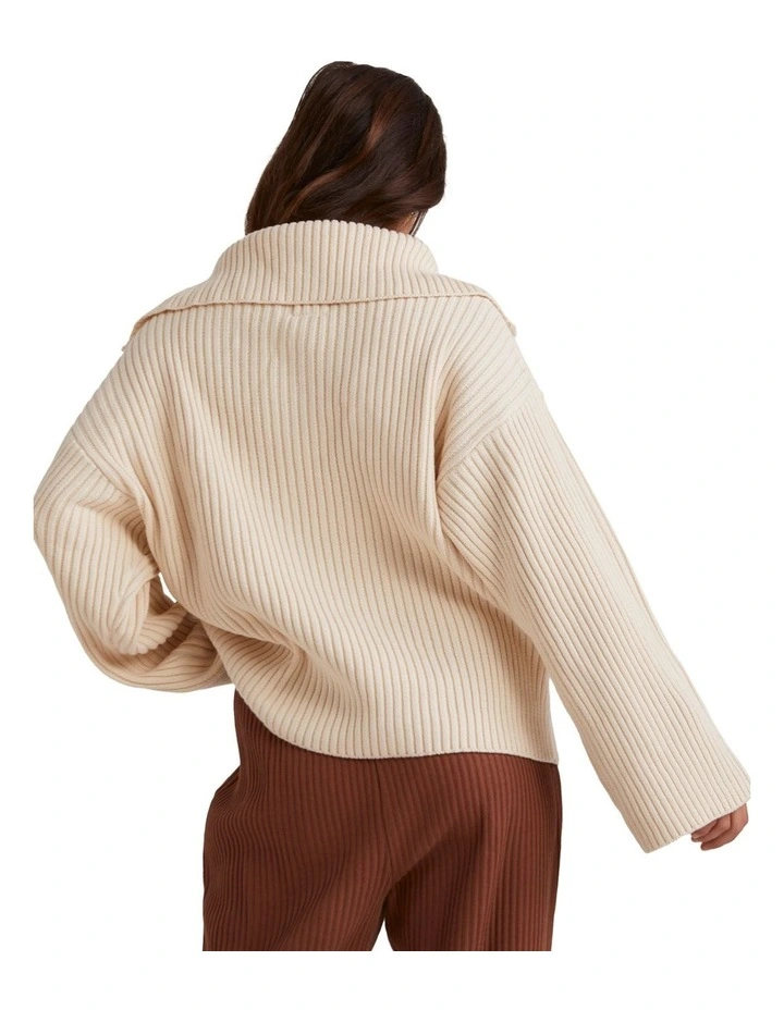 Zippy Sweater in Whitecap