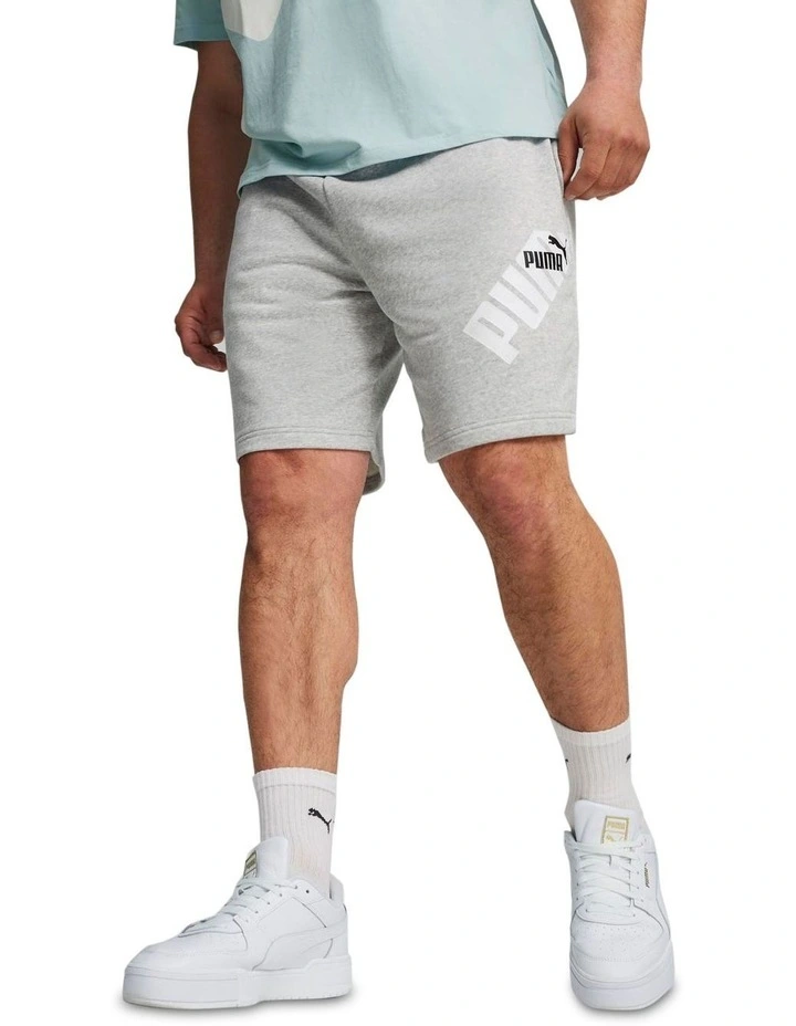 Power Graphic Shorts 9 Inch in Grey