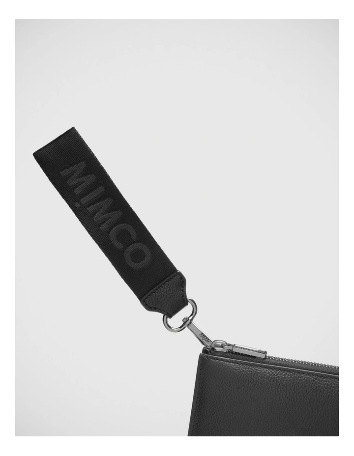 Webbing Wrist Strap in Black Gunmetal
