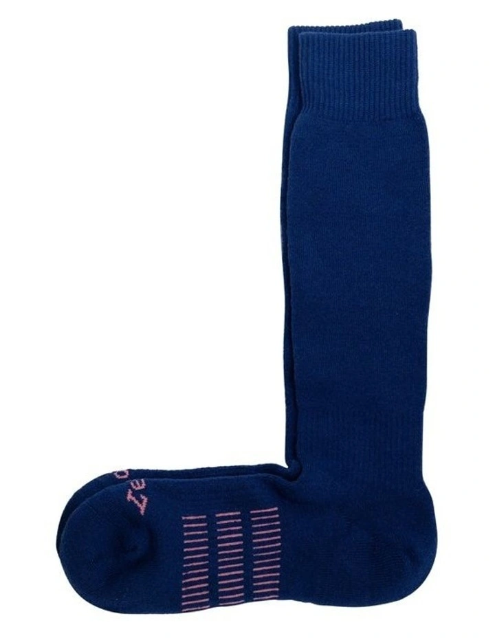 Snow Sports Socks in Stormy Blue