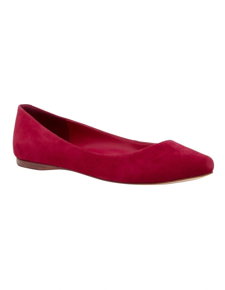 Speakup Ballet Flat in Red