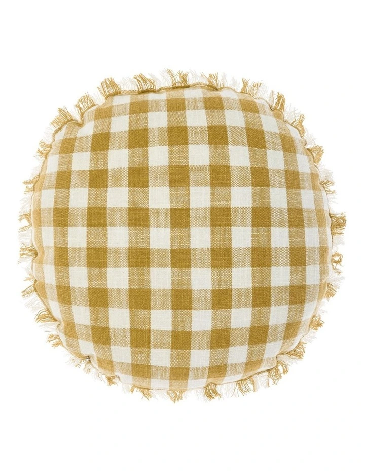 Tavola Round Cushion in Gold