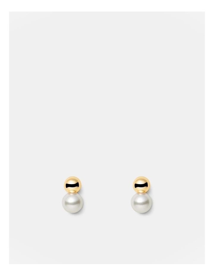 So Smooth Pearl Drop Earrings in Gold