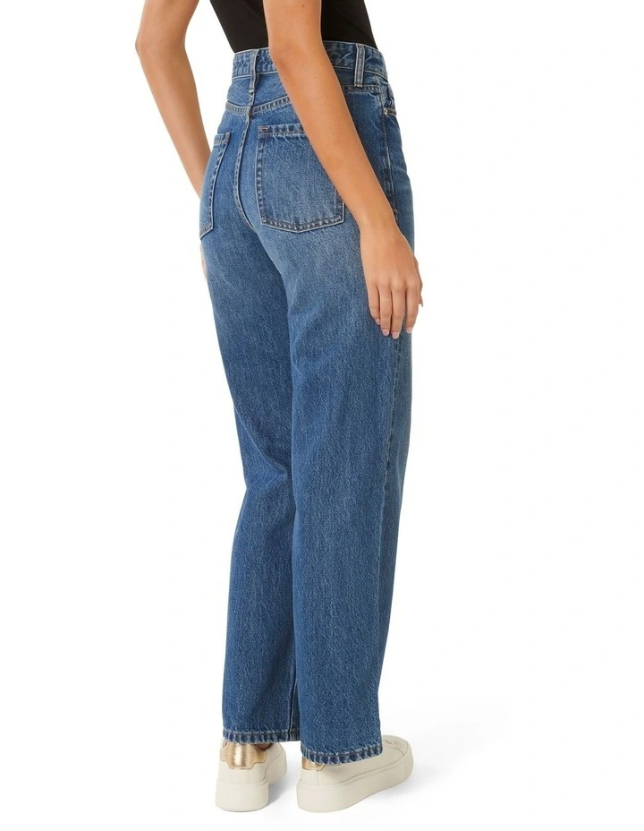 Sky Straight Leg Jeans in Blue