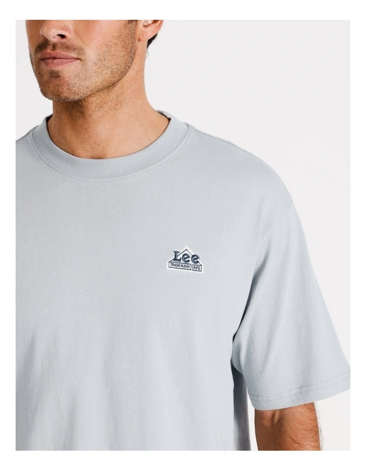 Kansas Baggy Tee in Slate Blue
