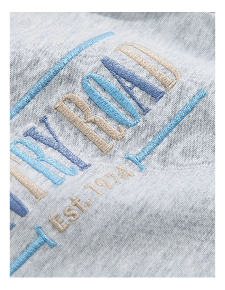 Verified Australian Cotton Heritage T-shirt in Multi Pale Marle