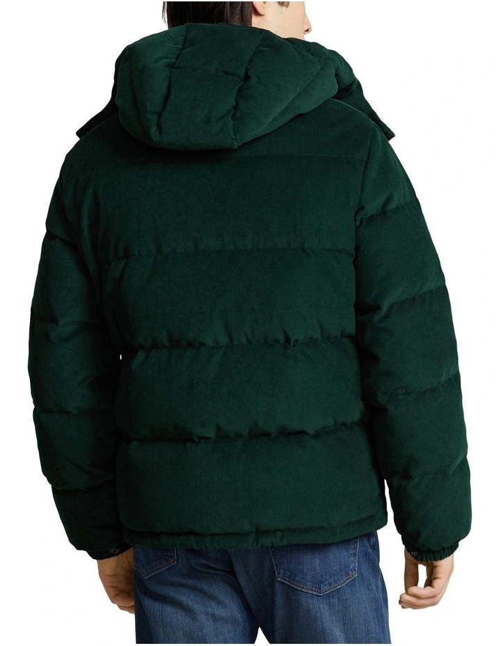 The Wainwright Corduroy Down Jacket in Green